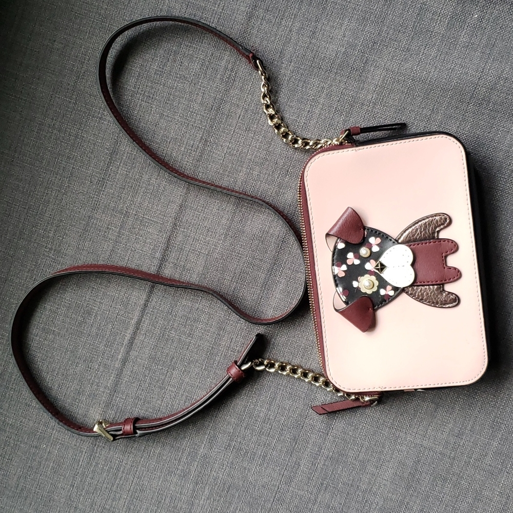 Kate Spade ♠️ Floral Pup Crossbody Bag